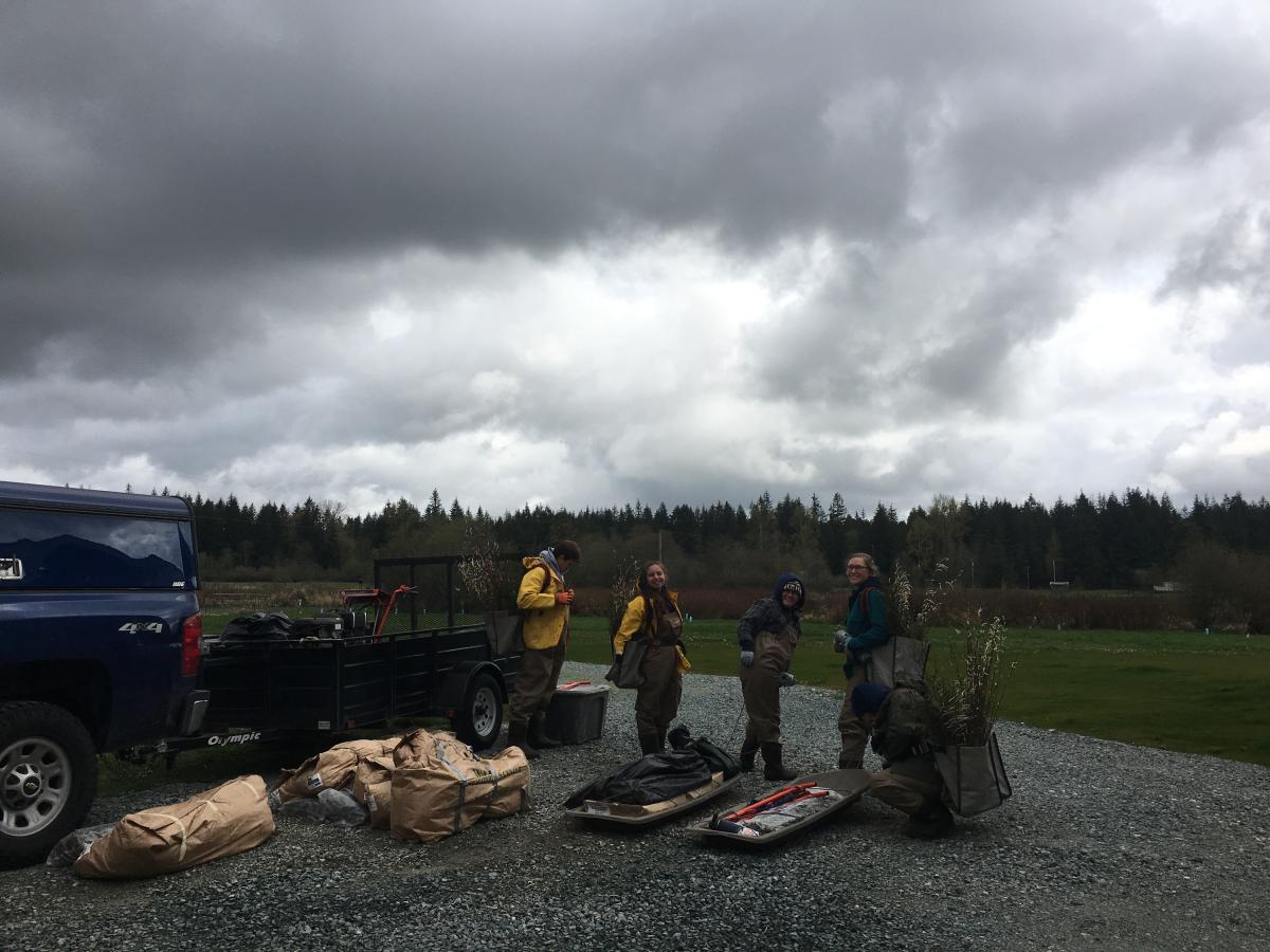 Planters getting ready to plant